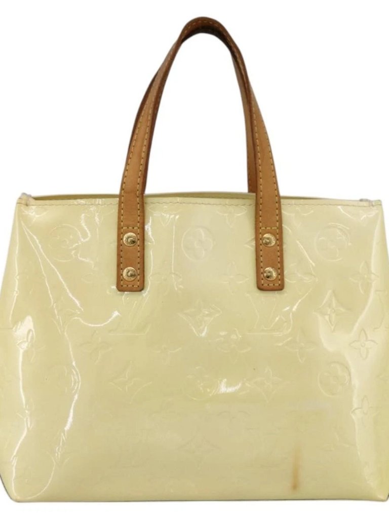 Louis Vuitton Monogram Vernis Reade Pm Hand Bag Perle M91336 Lv Auth Ba11033